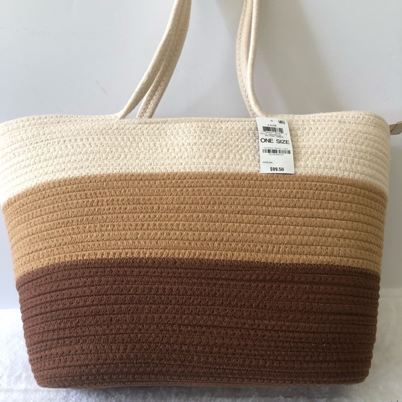 🔹New 👜 - INC International Concepts Katie Ombré Rope Tote, NWT - Picture 1 of 7